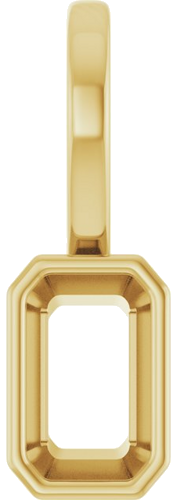 Pakabukas „Solitaire“ 14k yellow gold Emerald 5mm x 3mm (1)