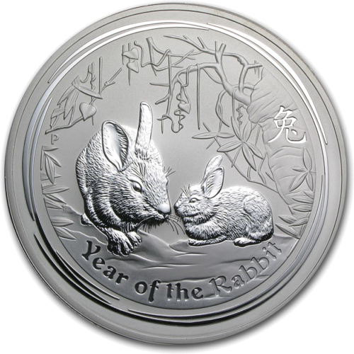 1 кг Год Кролика 2011 (Lunar II) Австралия серебряная монета (1)