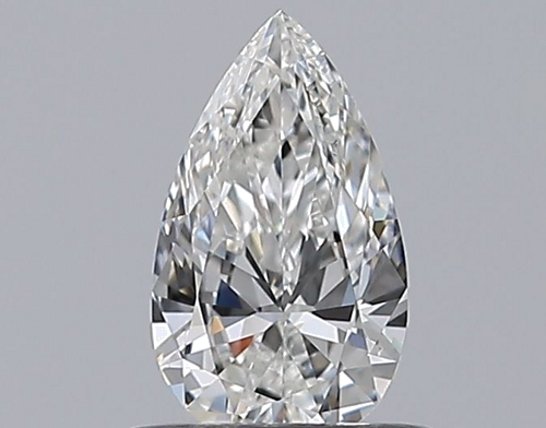 0.5 carat G-VVS2 Natūralus Pear Deimantas (1)