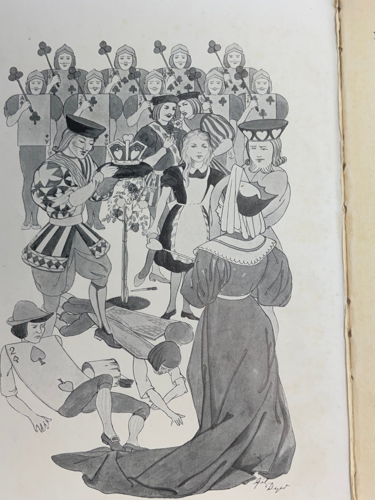 Antikvarinė knyga „Alice in Wonderland“, 18 x 15 cm, apie 1935 m., Didžioji Britanija (1)