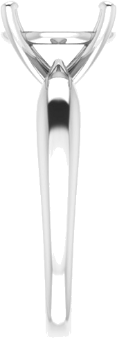 Sužadėtuvių Žiedas 14k white gold Round 10mm (4)