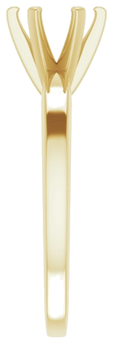 Sužadėtuvių Žiedas „Solitaire“ 585 Geltonojo Aukso Round 6.5mm (4)