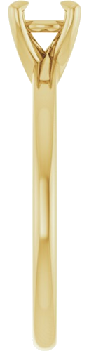 Sužadėtuvių Žiedas 14k yellow gold Round 4.8mm (4)