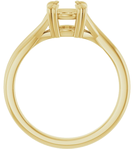 Sužadėtuvių Žiedas „Solitaire“ 585 Geltonojo Aukso Round 6.5mm (2)