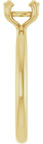 Sužadėtuvių Žiedas „Solitaire“ 14k yellow gold Round 6.5mm (4)