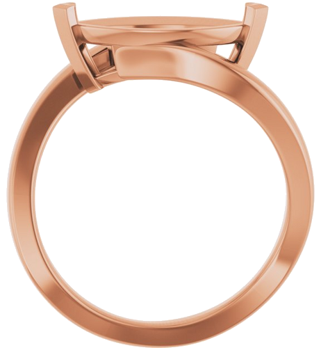Sužadėtuvių Žiedas „Solitaire Bypass“ 14k rose gold Marquise 12.5mm x 6.5mm (2)