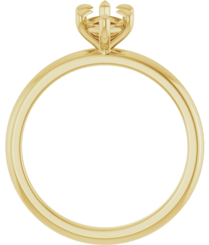 Sužadėtuvių Žiedas „Claw-Prong“ 10k yellow gold Marquise 10mm x 5mm (2)
