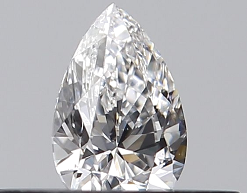 0.23 carat E-VVS2 Natūralus Pear Deimantas (1)
