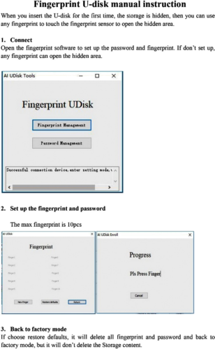 Fingerprint Secure (Encrypted) USB Memory Top Security 3.0 (7)