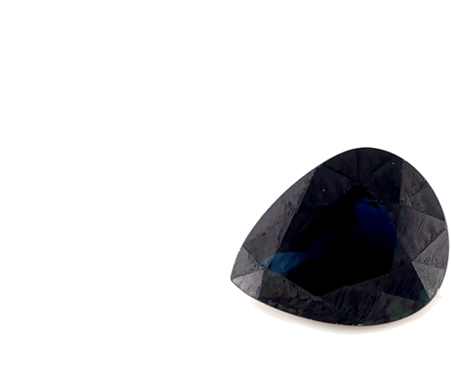 3.05 carat BLUE Pear Safyras (1)