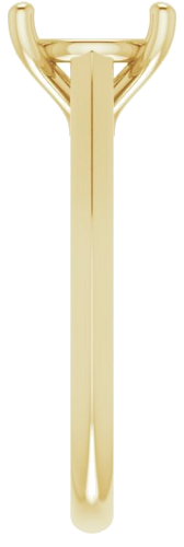 14K Yellow 8.8 mm Round Solitaire Engagement Ring Mounting (4)