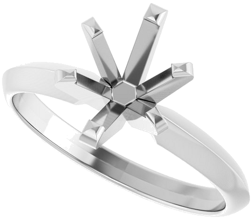 Sužadėtuvių Žiedas „Solitaire“ 950 Platinos Oval 8mm x 6mm (5)