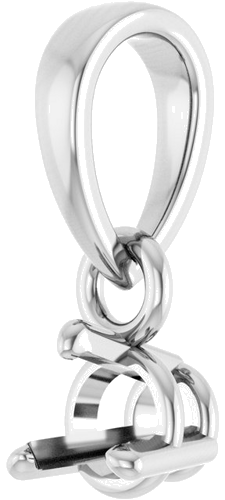 Pakabukas „Round 3-Prong“ 14k white gold Round 3.5mm (2)