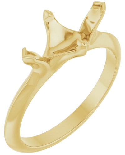 Sužadėtuvių Žiedas „Claw-Prong Solitaire“ 14k yellow gold Marquise 12mm x 6mm (1)