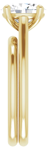 Sužadėtuvių Žiedas „Accented Infinity-Inspired“ 14k yellow gold Oval 9mm x 7mm (9)