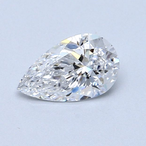 0.6 carat D-VVS2 Natūralus Pear Deimantas (1)