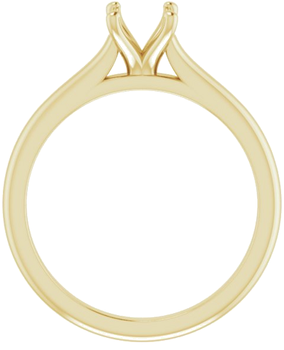 Sužadėtuvių Žiedas „Solitaire“ 585 Geltonojo Aukso Oval 7mm x 5mm (2)