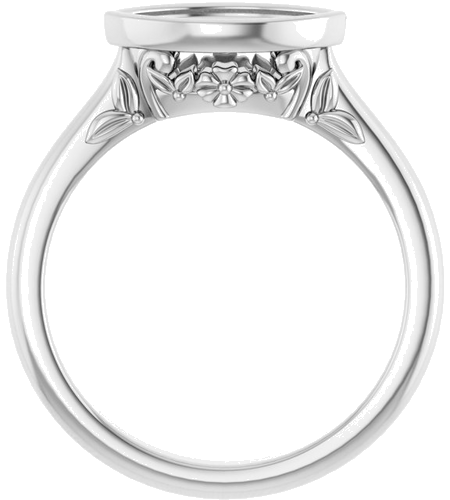 Sužadėtuvių Žiedas „Bezel-Set“ 14k white gold Marquise 10mm x 5mm (2)