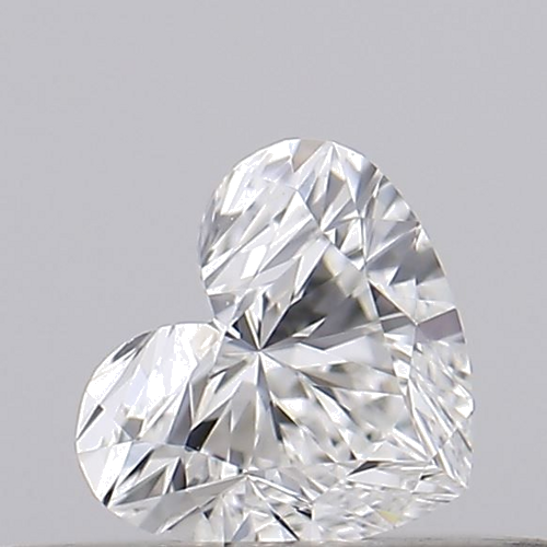 0.2 carat F-VVS2 Natūralus Heart Deimantas (1)