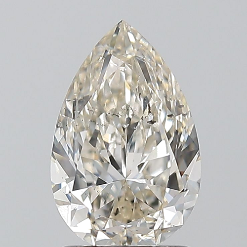 1.5 carat K-SI2 Natūralus Pear Deimantas (1)