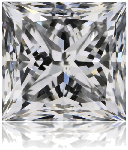 0.7 carat D-SI1 Natūralus Princess Deimantas (1)