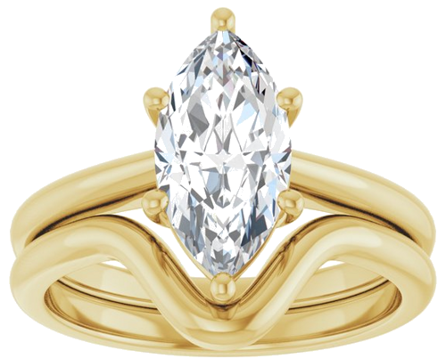 Sužadėtuvių Žiedas „Solitaire“ 14k yellow gold Marquise 12mm x 6mm (8)