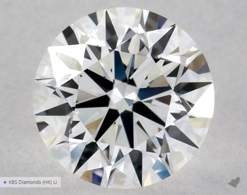 0.51 carat G-VVS2 Excellent cut Natūralus Round Deimantas (1)