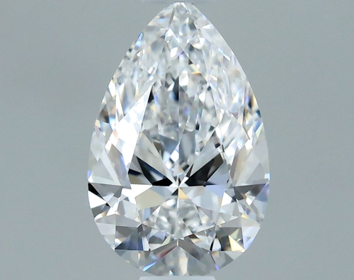 0.5 carat D-IF Natūralus Pear Deimantas (1)