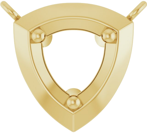 Pakabukas „Solitaire“ 14k yellow gold Round 5.2mm (1)