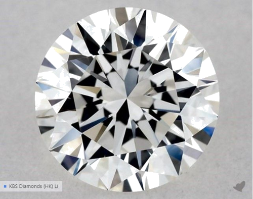 0.5 carat G-VVS2 Excellent cut Natūralus Round Deimantas (1)