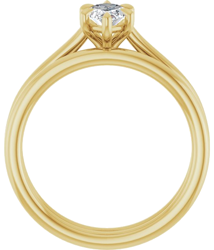 Sužadėtuvių Žiedas „Claw-Pong“ 14k yellow gold Marquise 9mm x 4.5mm (7)