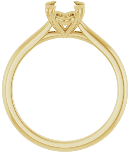 Sužadėtuvių Žiedas „Solitaire“ 585 Geltonojo Aukso Oval 8mm x 6mm (2)