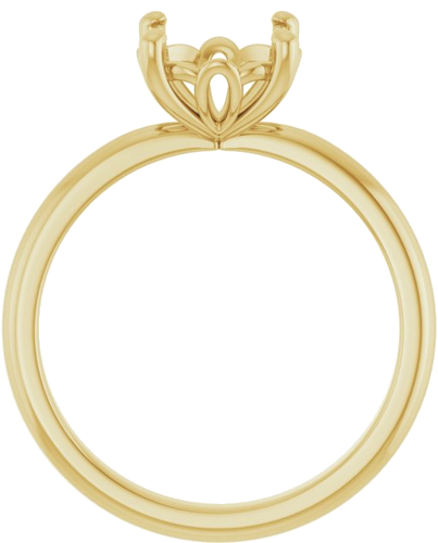 Sužadėtuvių Žiedas 14k yellow gold Round 8.2mm (2)