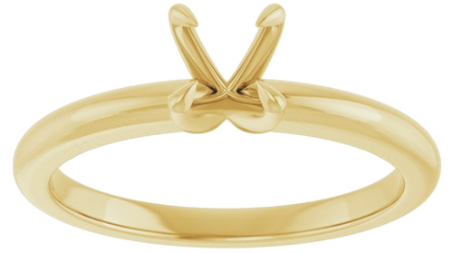 Sužadėtuvių Žiedas „Claw-Prong Solitaire“ 14k yellow gold Round 5.2mm (3)