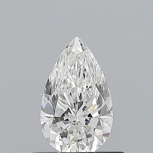 0.59 carat F-VVS2 Natūralus Pear Deimantas (1)