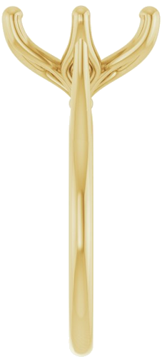 Sužadėtuvių Žiedas „Cathedral-Style Solitaire“ 14k yellow gold Oval 12mm x 10mm (4)