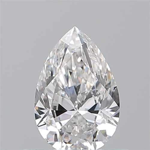0.51 carat F-VVS2 Natūralus Pear Deimantas (1)