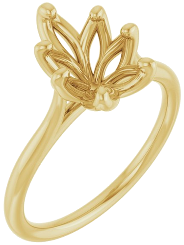 Sužadėtuvių Žiedas „Cathedral-Style Solitaire“ 14k yellow gold Pear 10mm x 7mm (1)