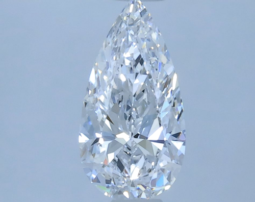 0.4 carat D-VVS2 Natūralus Pear Deimantas (1)