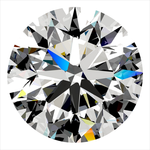 0.3 carat D-VVS1 Very Good cut Natūralus Round Deimantas (1)