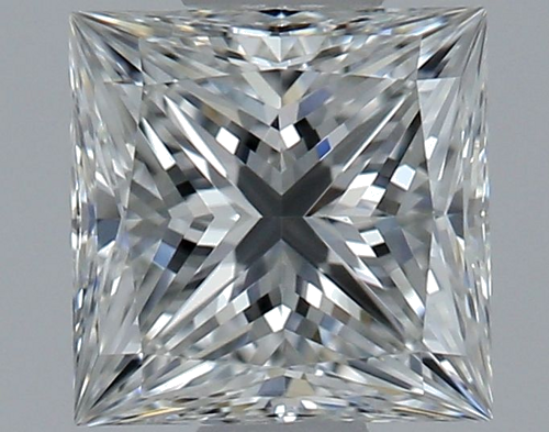 0.63 carat F-VVS2 Natūralus Princess Deimantas (1)