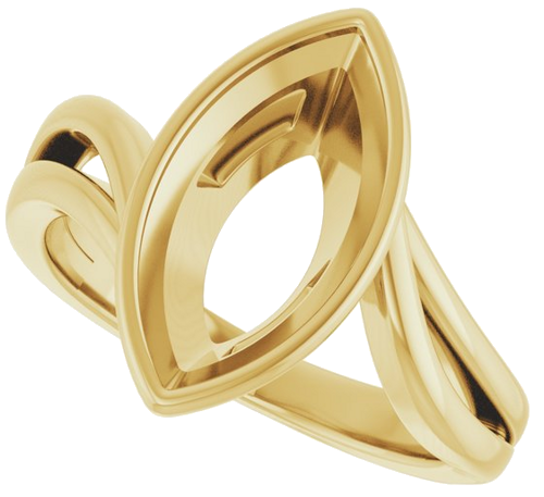 Sužadėtuvių Žiedas „Bezel-Set“ 14k yellow gold Marquise 14mm x 7mm (5)
