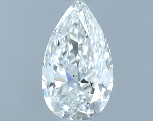 0.5 carat F-VVS1 Natūralus Pear Deimantas (1)