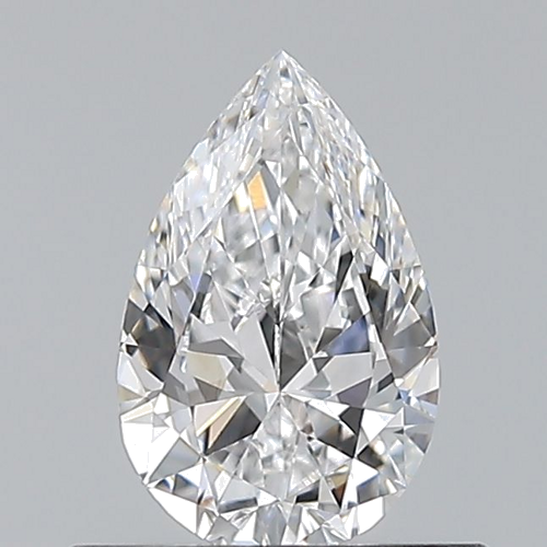 0.5 carat D-VS1 Natūralus Pear Deimantas (1)