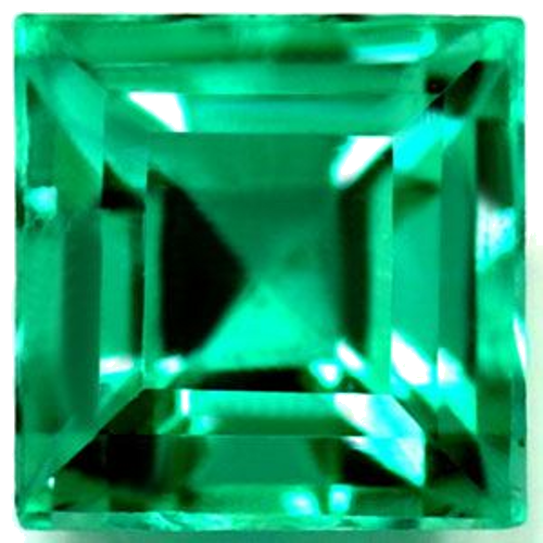 0.65 carat GREEN Square Smaragdas (1)
