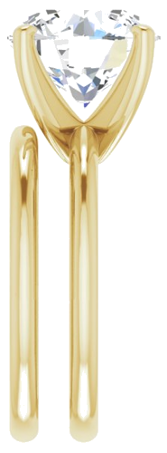 Sužadėtuvių Žiedas „Solitaire“ 585 Geltonojo Aukso Round 11mm (9)