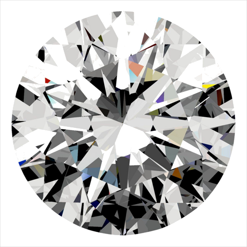 0.3 carat E-SI2 Excellent cut Natūralus Round Deimantas (1)