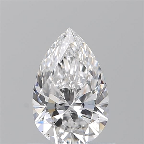0.7 carat D-SI1 Natūralus Pear Deimantas (1)