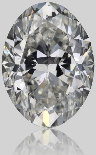 1.01 carat H-SI2 Natūralus Oval Deimantas (1)