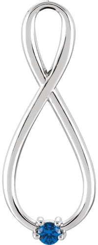 Pakabukas „Family Infinity-Inspired“ 10k white gold Round 3mm (4)